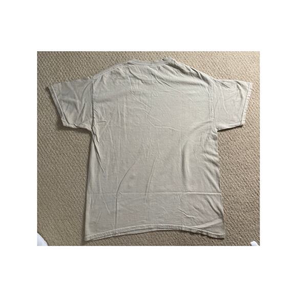 NWT Fashion Nova Johnny Cash Walk the Line Beige Tee - Picture 3 of 5